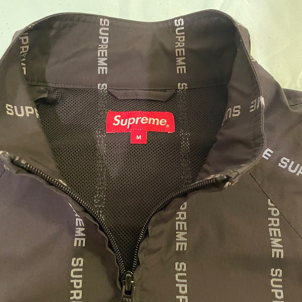 Supreme Reflective Text Track Jacket - Picture 3 of 13